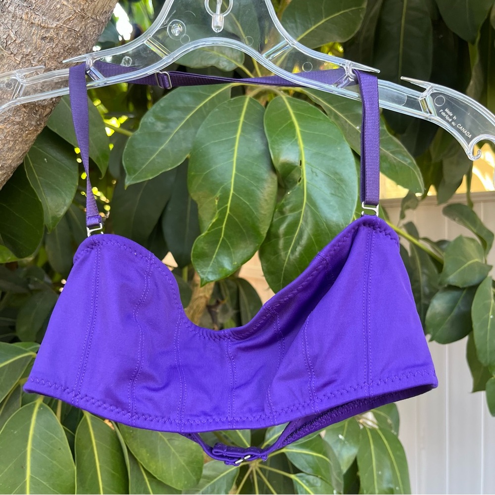 Malia Mills purple bikini halter top!